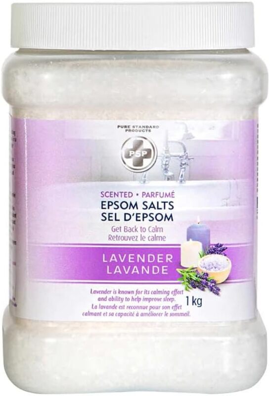 PSP Epsom Bath Salts Lavender Scented Epsom Salts PSP Care - 1Kg